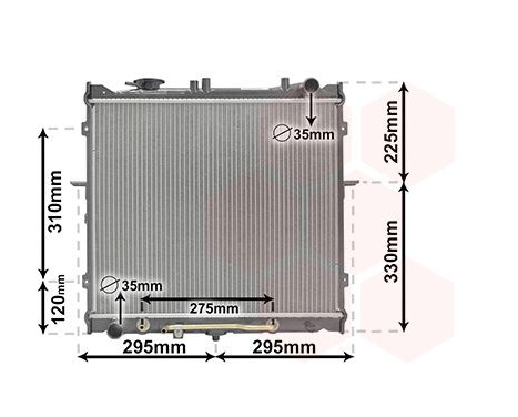 Radiator, engine cooling 83002023 International Radiators, Image 2