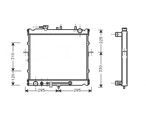 Radiator, engine cooling 83002023 International Radiators