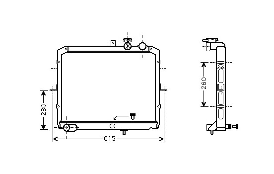 Radiator, engine cooling 83002033 International Radiators