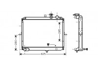 Radiator, engine cooling 83002053 International Radiators