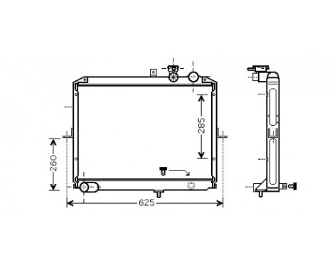 Radiator, engine cooling 83002053 International Radiators