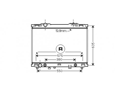 Radiator, engine cooling 83002057 International Radiators