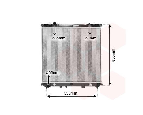 Radiator, engine cooling 83002057 International Radiators, Image 2