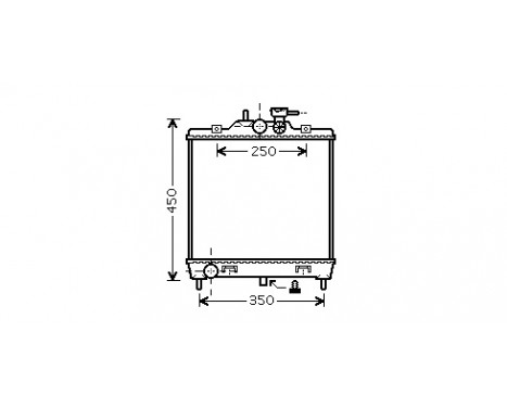 Radiator, engine cooling 83002064 International Radiators