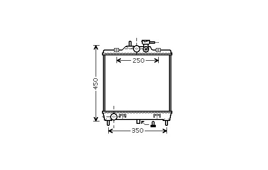 Radiator, engine cooling 83002064 International Radiators