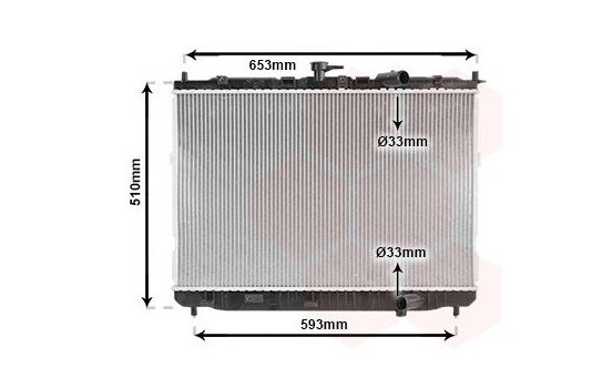 Radiator, engine cooling 83002072 International Radiators, Image 2