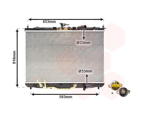 Radiator, engine cooling 83002073 International Radiators Plus, Image 2