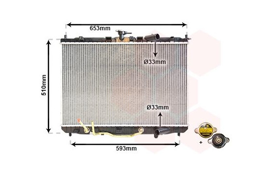 Radiator, engine cooling 83002073 International Radiators Plus, Image 2