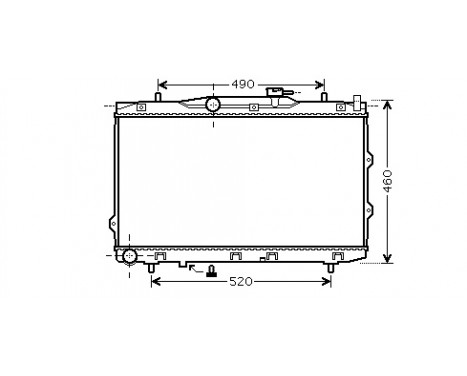 Radiator, engine cooling 83002074 International Radiators, Image 2
