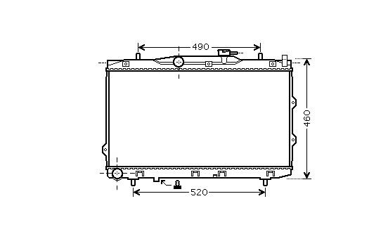 Radiator, engine cooling 83002074 International Radiators, Image 2