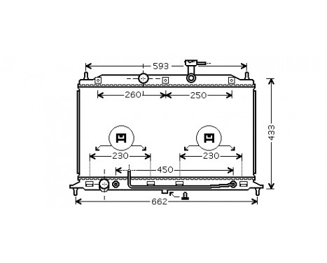 Radiator, engine cooling 83002078 International Radiators