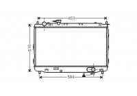 Radiator, engine cooling 83002084 International Radiators