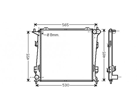 Radiator, engine cooling 83002098 International Radiators