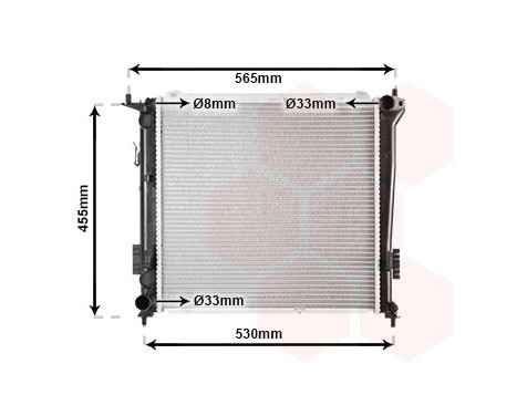 Radiator, engine cooling 83002098 International Radiators, Image 2