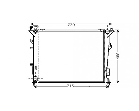 Radiator, engine cooling 83002107 International Radiators