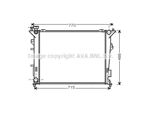Radiator, engine cooling 83002107 International Radiators, Image 2