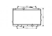 Radiator, engine cooling 83002119 International Radiators