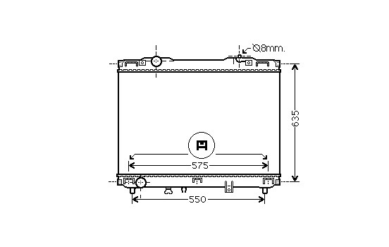 Radiator, engine cooling 83002127 International Radiators