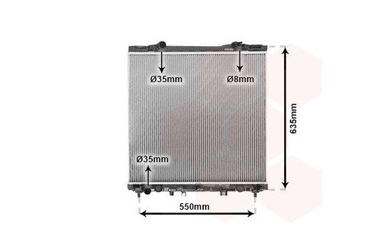 Radiator, engine cooling 83002127 International Radiators, Image 2
