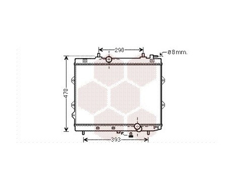 Radiator, engine cooling 83002129 International Radiators, Image 2