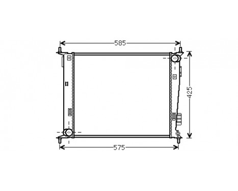 Radiator, engine cooling 83002135 International Radiators