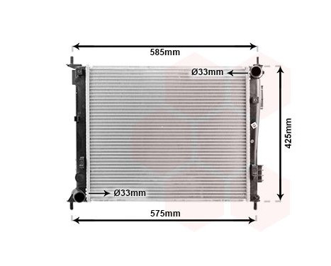 Radiator, engine cooling 83002135 International Radiators, Image 2