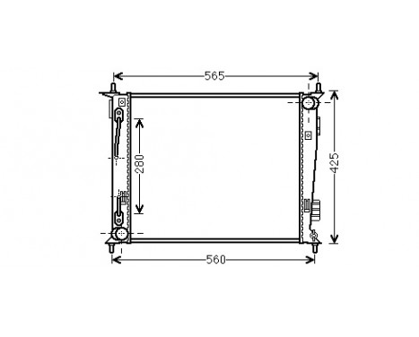 Radiator, engine cooling 83002136 International Radiators