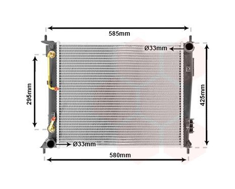 Radiator, engine cooling 83002136 International Radiators, Image 2