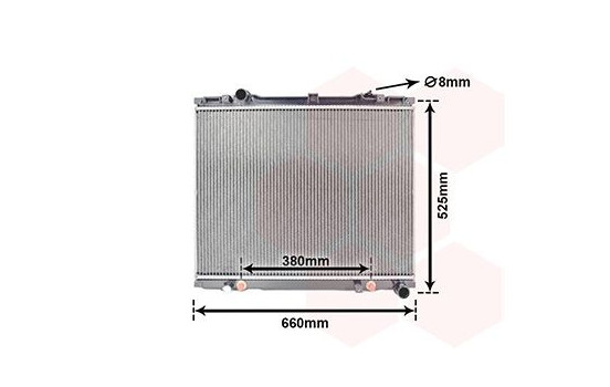 Radiator, engine cooling 83002139 International Radiators, Image 2