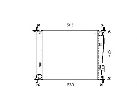 Radiator, engine cooling 83002143 International Radiators