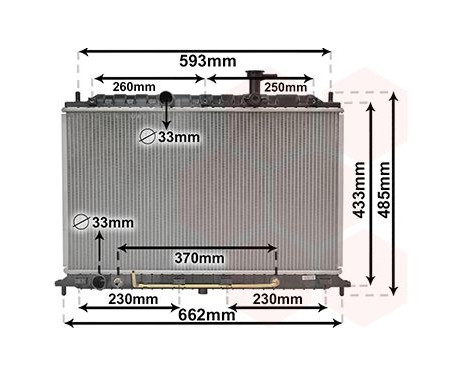 Radiator, engine cooling 83002152 International Radiators, Image 2