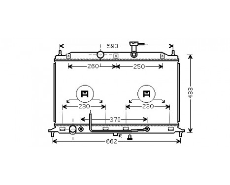 Radiator, engine cooling 83002152 International Radiators