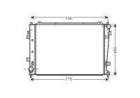 Radiator, engine cooling 83002162 International Radiators
