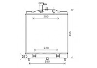 Radiator, engine cooling 83002171 International Radiators