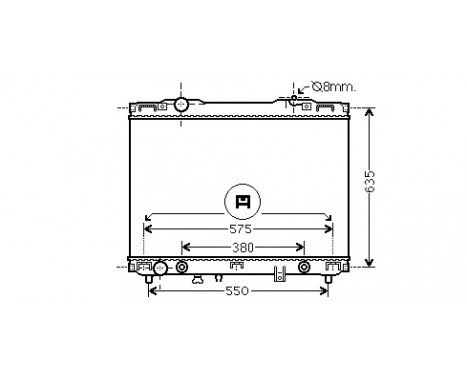 Radiator, engine cooling 83002175 International Radiators