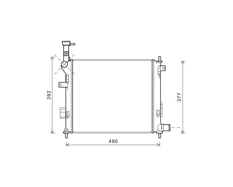Radiator, engine cooling 83002189 International Radiators Plus
