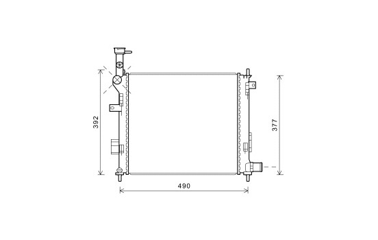 Radiator, engine cooling 83002189 International Radiators Plus