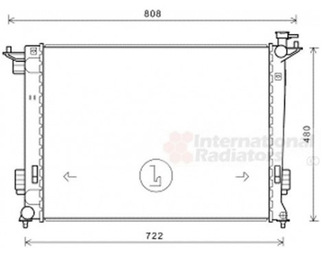 Radiator, engine cooling 83002238 International Radiators, Image 2