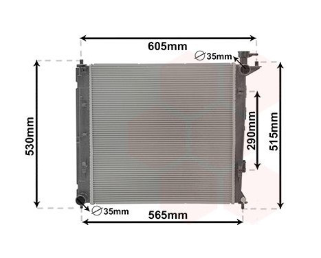 Radiator, engine cooling 83012710 International Radiators