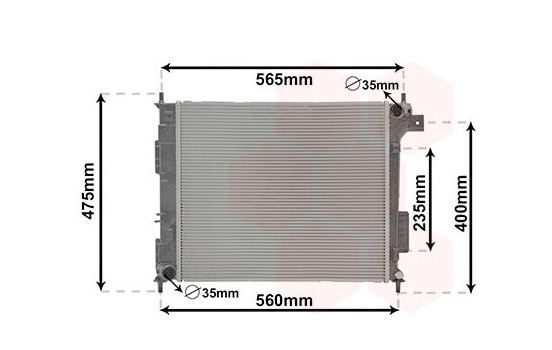 Radiator, engine cooling 83012721 International Radiators