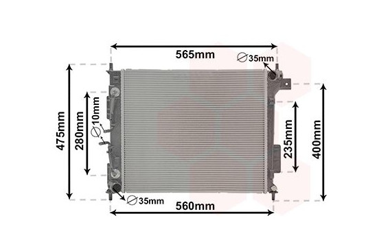 Radiator, engine cooling 83012722 International Radiators