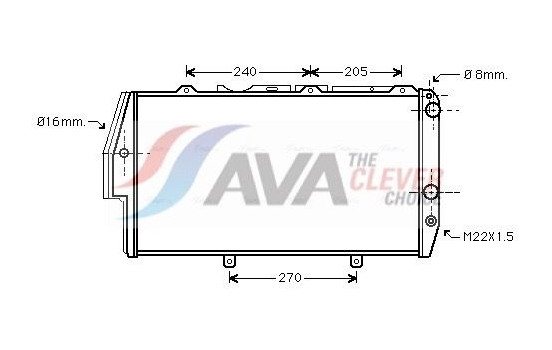 Radiator, engine cooling AI2020 Ava Quality Cooling