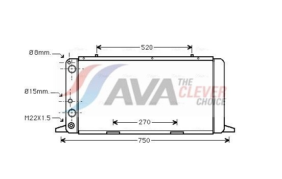 Radiator, engine cooling AI2026 Ava Quality Cooling
