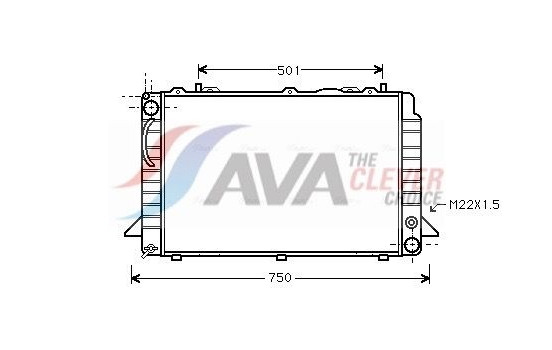 Radiator, engine cooling AI2085 Ava Quality Cooling