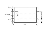 Radiator, engine cooling AI2155 Ava Quality Cooling