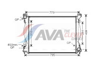 Radiator, engine cooling AI2230 Ava Quality Cooling
