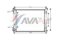 Radiator, engine cooling AI2233 Ava Quality Cooling