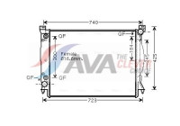 Radiator, engine cooling AI2246 Ava Quality Cooling