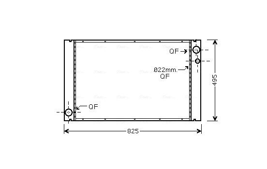 Radiator, engine cooling AI2289 Ava Quality Cooling