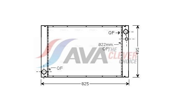 Radiator, engine cooling AI2289 Ava Quality Cooling